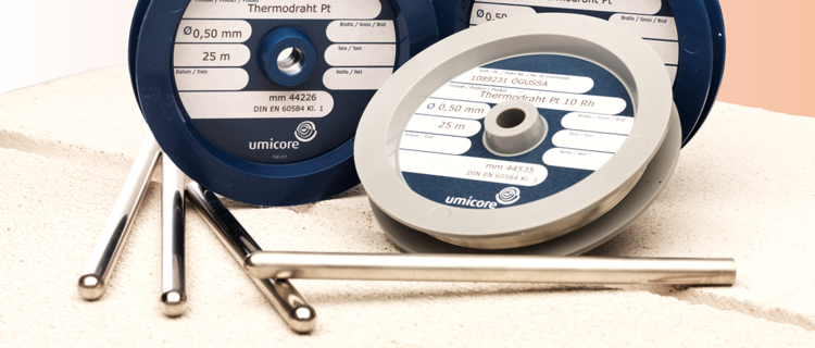 THERMOELECTRIC WIRES AND PROTECTION TUBES OF PLATINUMRHODIUM