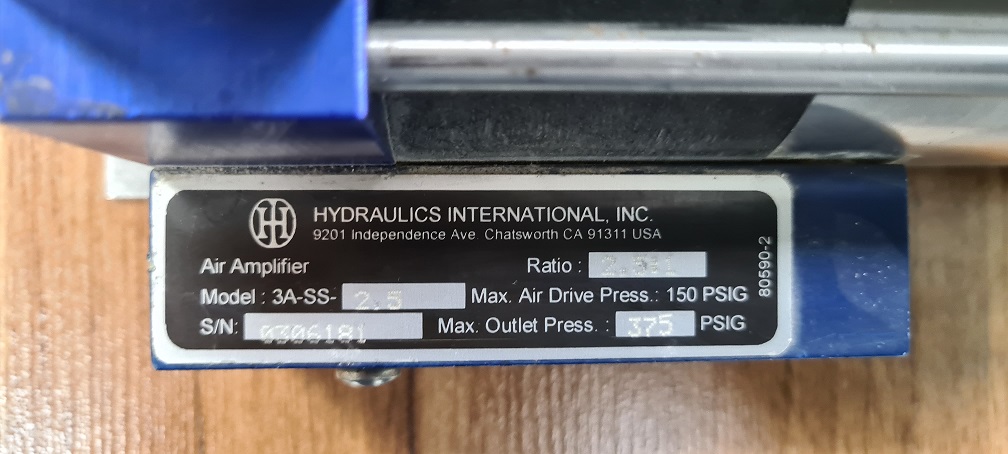 Air amplifier 3A-SS-2.5